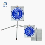 Reflective Tripod Warning Sign - Snow Chains Reflective Tripod Folding Warning Sign